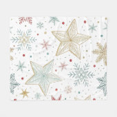 "Cosy Starry Night Fleece Blanket (Vorderseite (Horizontal))