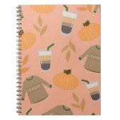 Cosy Sweater Pattern Spiral Foto Notebook Notizblock (Vorderseite)