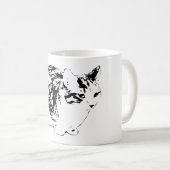 Cosy Tabby on Winter Watch Kaffeetasse (VorderseiteRechts)