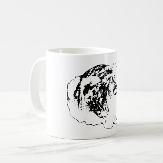 Cosy Tabby on Winter Watch Kaffeetasse (Vorderseite Links)
