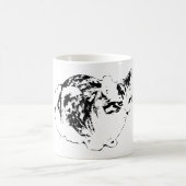 Cosy Tabby on Winter Watch Kaffeetasse (Mittel)