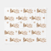 Cosy Teddy Bear & Balloon Fleece Blankon (Vorderseite (Horizontal))