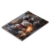 Cosy Teddy Bear Holiday Design Notizblock (Linke Seite)