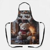 Cosy Teddy Bear Holiday Design Schürze (Vorderseite)