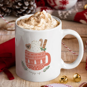 Cosy Up Hot Cococoa Tasse Weihnachten Urlaub