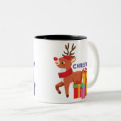 Cosy Up mit Weihnachtsfreude Zweifarbige Tasse (VorderseiteRechts)