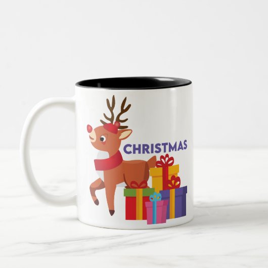 Cosy Up mit Weihnachtsfreude Zweifarbige Tasse (Links)
