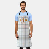 Cosy Vibes Fall Quote Herbstkürbis Erntedank Schürze (Getragen)