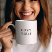 Cosy Vibes Fall Tasse Moderner Minimaler Kaffee Cu