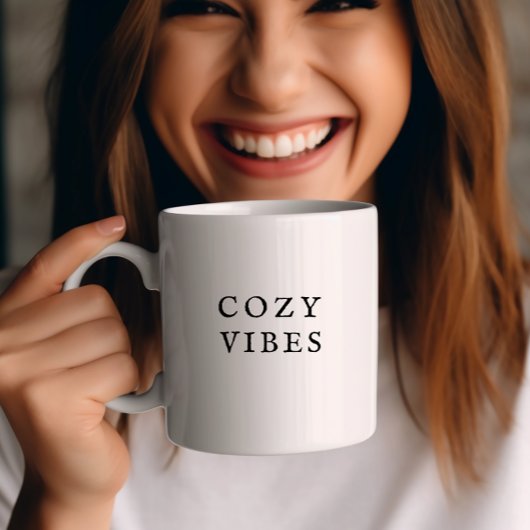 Cosy Vibes Fall Tasse Moderner Minimaler Kaffee Cu