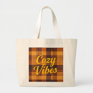 "Cosy Vibes" Karierte Tasche