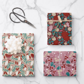 Cosy Vintage Weihnachtsgeschenk Geschenkpapier Set