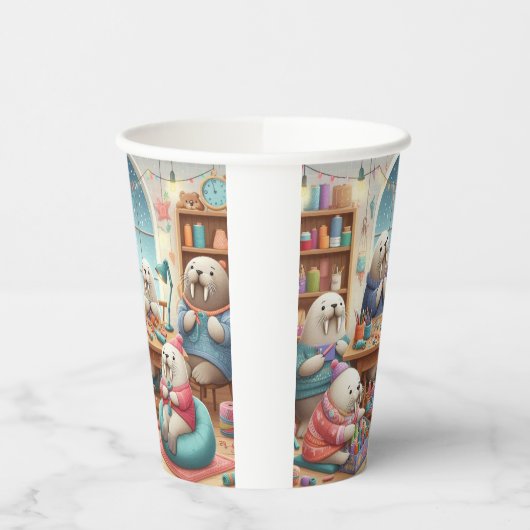 Cosy Walrus Paper Cup Pappbecher (Links)