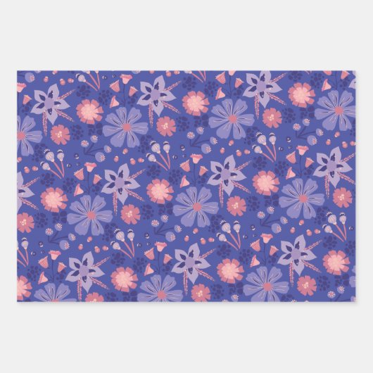 Cosy Whimsical Geschenkpapier - Designs Set 1 (Vorderseite)