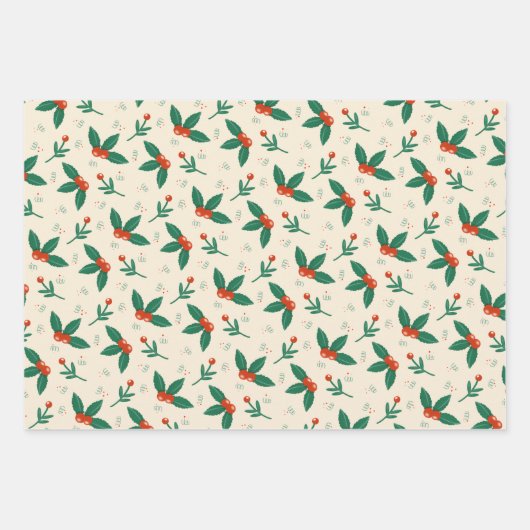 Cosy Whimsical Geschenkpapier - Designs Set 3 (Vorderseite 2)