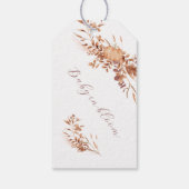 Cosy White Autumn Pumpkin Fox Vielen Dank Geschenkanhänger (Rückseite)