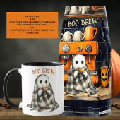 Cosy White Ghost Boo Brew Halloween Kaffee Tasse