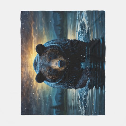 Cosy Wilderness Bear Blanket Fleecedecke (Vorderseite)