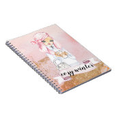 cosy Winter Blogger Girl-Planer Notebook Notizblock (Rechte Seite)