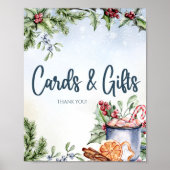 Cosy Winter Hot Cocoa Kinderduschkarten & Geschenk Poster (Vorne)