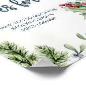 Cosy Winter Hot Cocoa Schneebücher für Baby Poster (Ecke)