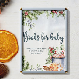 Cosy Winter Hot Cocoa Schneebücher für Baby Poster