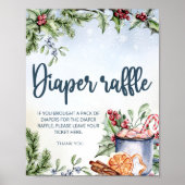 Cosy Winter Hot Cocoa Schneetaucher-Gewinnspiel Po Poster (Vorne)