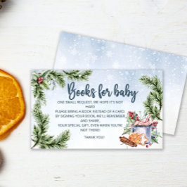 Cosy Winter Hot Cocoa Snowbooks for baby ticket Begleitkarte