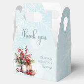 Cosy Winter Rowan Beerenbouquet Wedding Geschenkschachtel (Geöffnet)