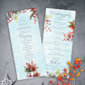 Cosy Winter Rowan Beerenbouquet Wedding Programm
