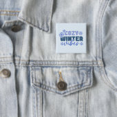 Cosy Winter Vibes - Snowflake Typografie Button (Beispiel)