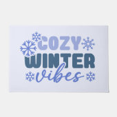 Cosy Winter Vibes - Snowflake Typografie Fußmatte (Vorderseite)