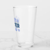 Cosy Winter Vibes - Snowflake Typografie Glas (Links)