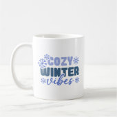 Cosy Winter Vibes - Snowflake Typografie Kaffeetasse (Links)