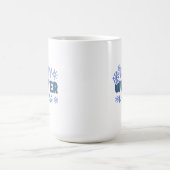 Cosy Winter Vibes - Snowflake Typografie Kaffeetasse (Mittel)