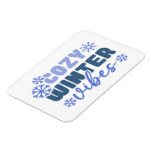 Cosy Winter Vibes - Snowflake Typografie Magnet (Linke Seite)