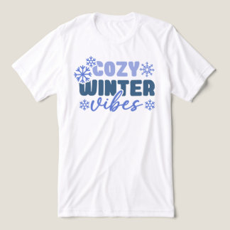Cosy Winter Vibes - Snowflake Typografie Tri-Blend Shirt