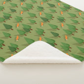 Cosy Woodland Fox Sherpa Blanket Sherpadecke (3/4)