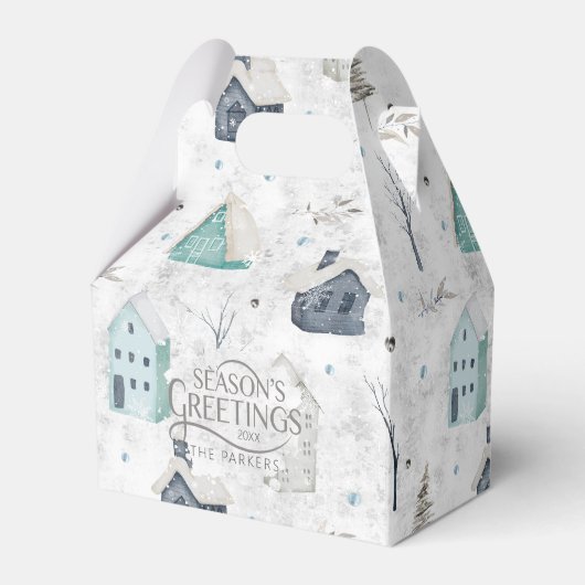 Cosy Zuhause Christmas Aquamarin ID985 Geschenkschachtel (Vorderseite)