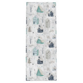 Cosy Zuhause Christmas Aquamarin ID985 Geschenktüte Für Weinflaschen (Rückseite)