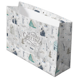 Cosy Zuhause Christmas Aquamarin ID985 Große Geschenktüte