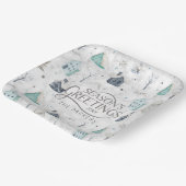 Cosy Zuhause Christmas Aquamarin ID985 Pappteller (Gewinkelt)