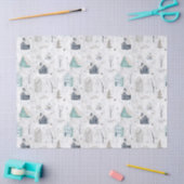 Cosy Zuhause Christmas Aquamarin ID985 Seidenpapier (Basteln)