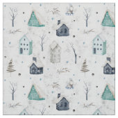 Cosy Zuhause Christmas Aquamarin ID985 Stoff (Muster)