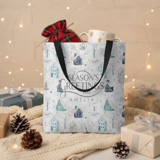 Cosy Zuhause Christmas Aquamarin ID985 Tasche