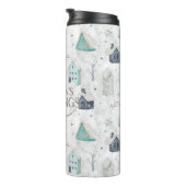 Cosy Zuhause Christmas Aquamarin ID985 Thermosbecher (Nach rechts gedreht)