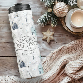 Cosy Zuhause Christmas Aquamarin ID985 Thermosbecher