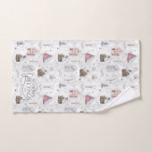 Cosy Zuhause Christmas Pink ID985 Badhandtuch Set (Handtuch)