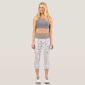 Cosy Zuhause Christmas Pink ID985 Capri Leggings (Vorderseite)