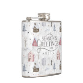 Cosy Zuhause Christmas Pink ID985 Flachmann (Rechts)